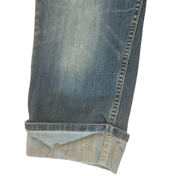 Banana Republic Stretch Denim Capri Jeans Cuffed Blue Size 14/33 - Picture 5 of 7